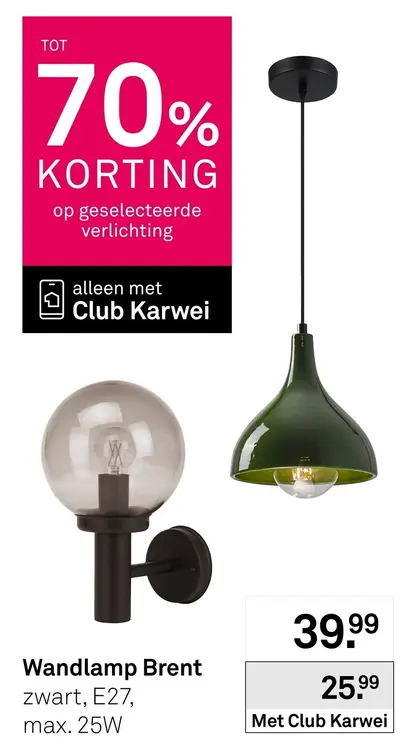 Aanbieding: Geselecteerde verlichting