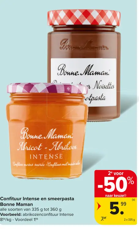 Promotie: Confituur Intense en smeerpasta