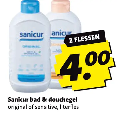 Aanbieding: Sanicur bad & douchegel