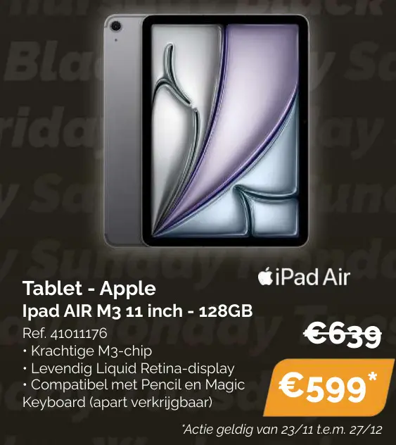 Aanbieding: Ipad AIR M3 11 inch - 128GB