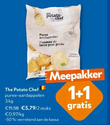 Promotie: puree-aardappelen