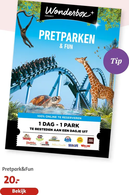 Aanbieding: Wonderbox Pretparken & fun