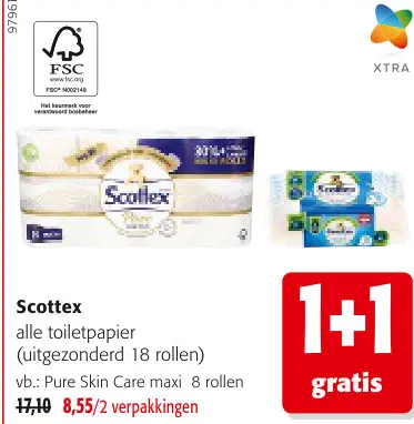 Promotie: Scottex toiletpapier