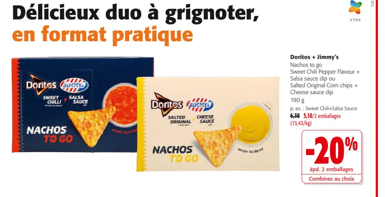 Offre: Doritos + Jimmy's Nachos to go