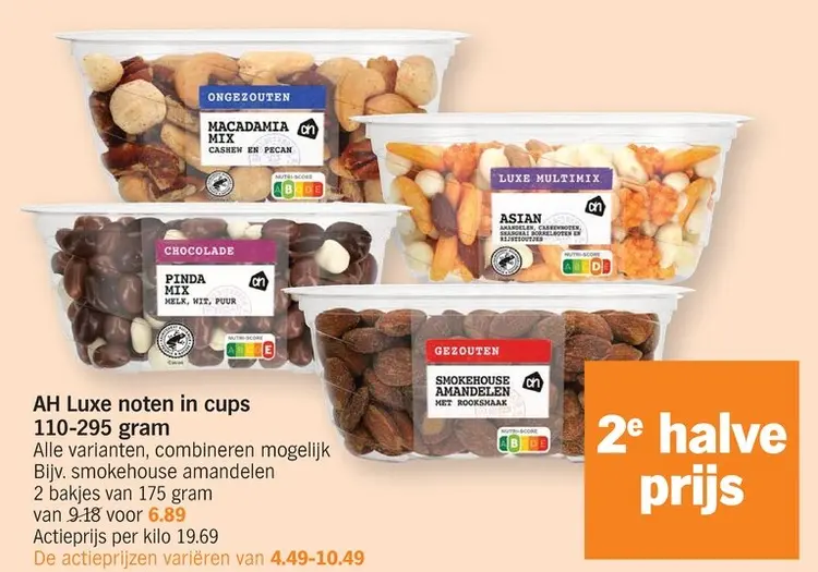 Promotie: Luxe noten in cups