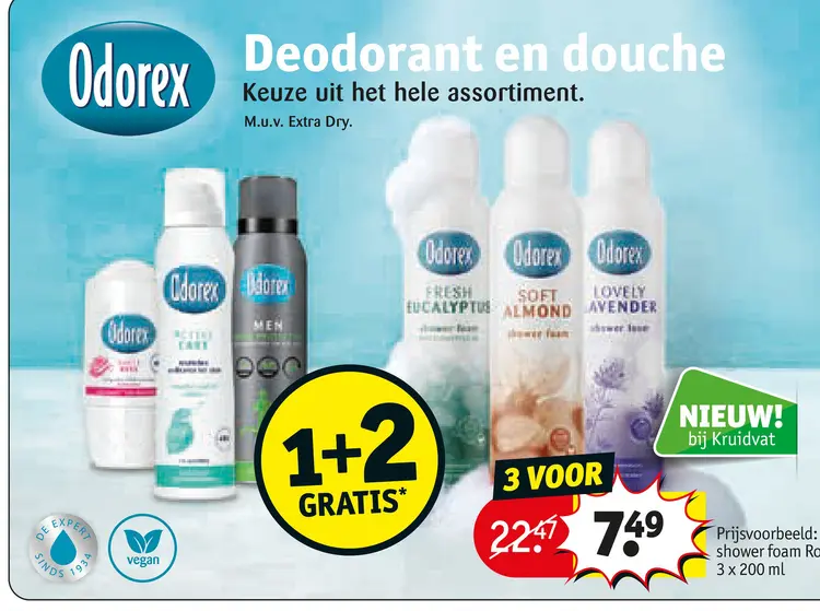 Aanbieding: Deodorant en douche