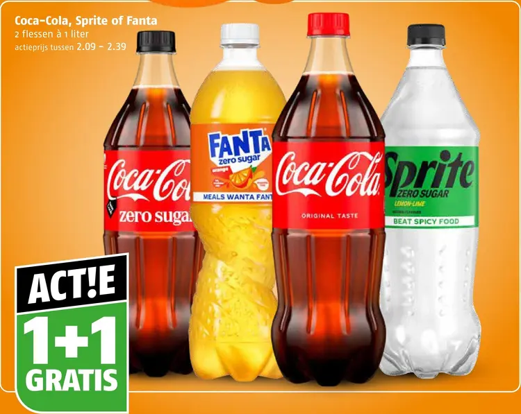 Aanbieding: Coca-Cola, Sprite of Fanta
