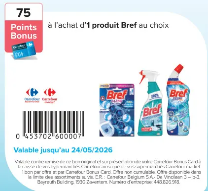 Offre: Produit Bref