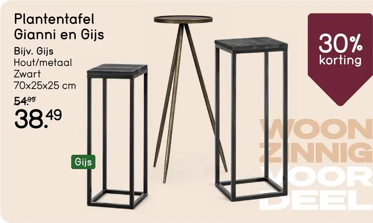 Aanbieding: Plantentafel Gianni en Gijs