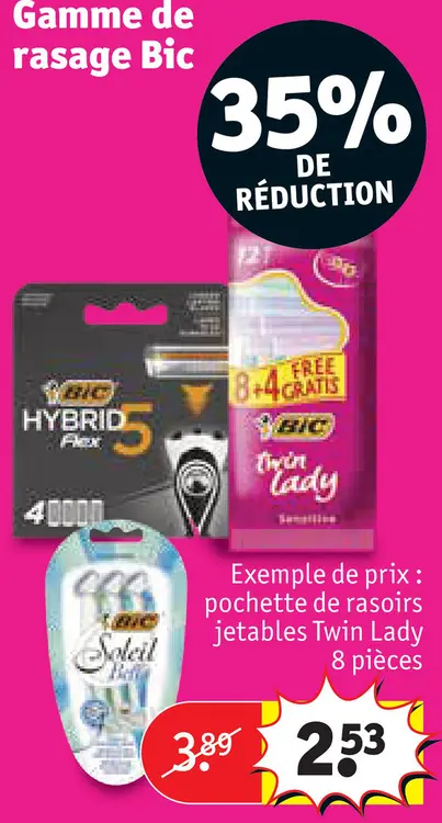 Offre: Gamme de rasage