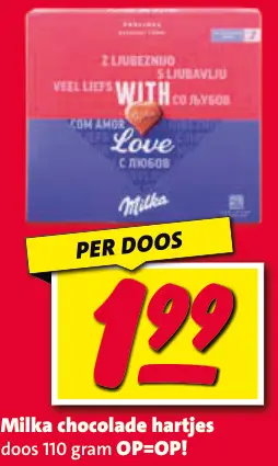 Aanbieding: Chocolade hartjes