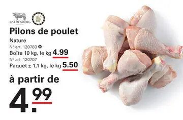 Offre: Pilons de poulet