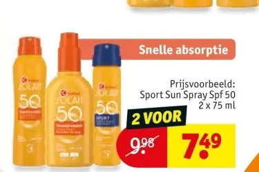 Aanbieding: Sport Sun Spray Spf 50