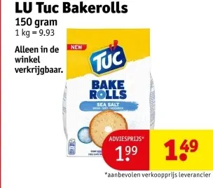 Promotie: Tuc Bakerolls