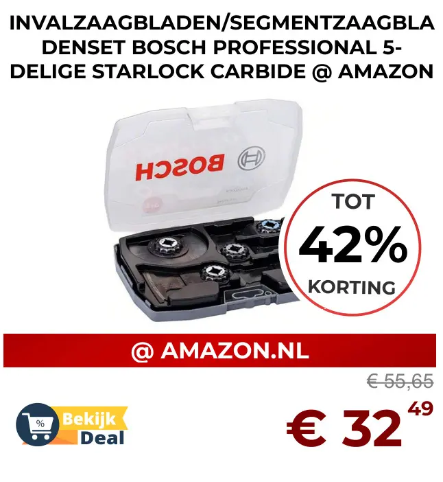 Aanbieding: Invalzaagbladen/segmentzaagbladenset