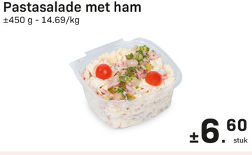 Aanbieding: Pastasalade met ham