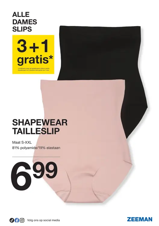 Promotie: Shapewear tailleslip