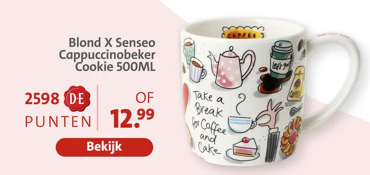 Aanbieding: Cappuccinobeker Cookie