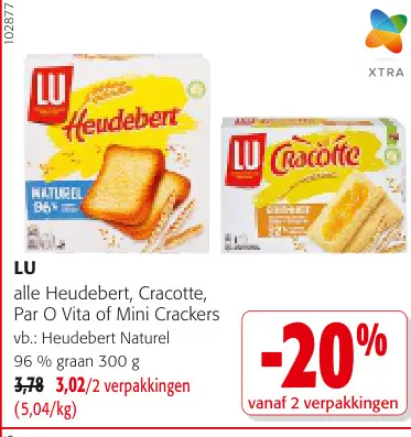 Promotie: LU Heudebert, Cracotte, Par O Vita of Mini Crackers