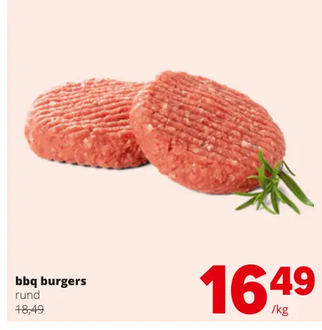 Promotie: Bbq burgers