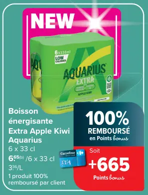 Offre: Boisson énergisante Extra Apple Kiwi