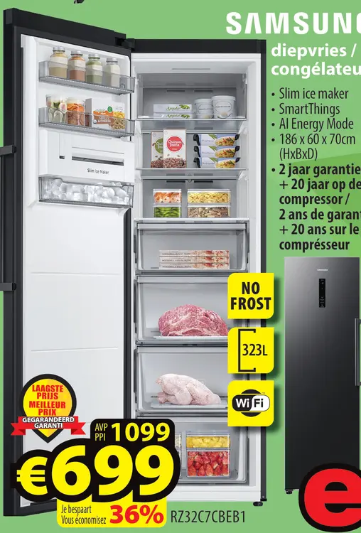 Promotie: Samsung diepvries / congélateur