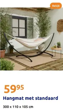Aanbieding: Hangmat met standaard