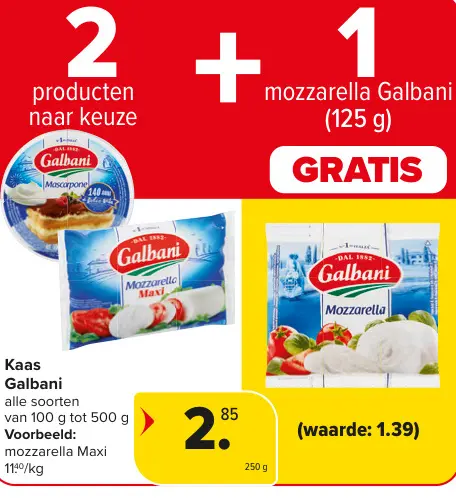 Promotie: Kaas Galbani