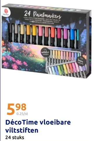 Promotie: vloeibare viltstiften