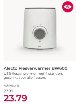 Aanbieding: Alecto Flesverwarmer BW600