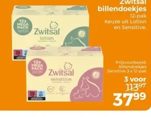Aanbieding: Zwitsal billendoekjes