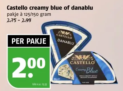 Aanbieding: Castello creamy blue of danablu