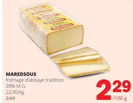Offre: Fromage d'abbaye tradition