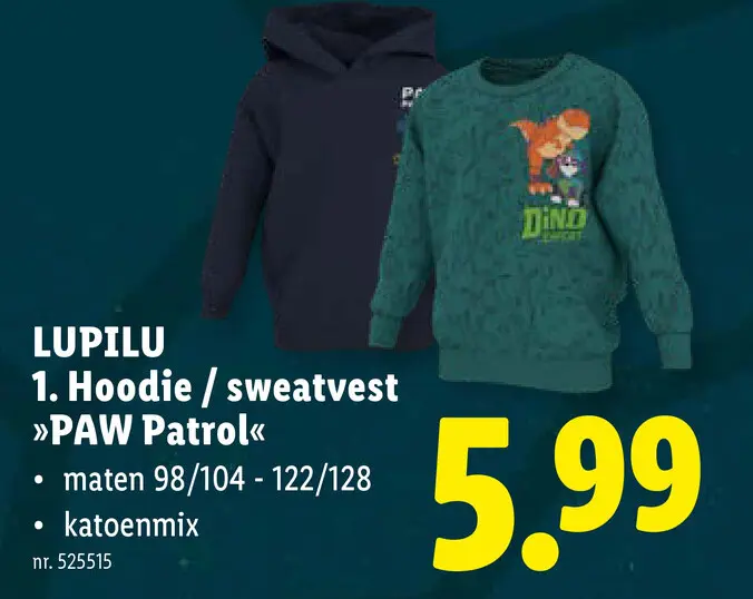 Promotie: Hoodie / sweatvest