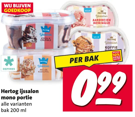 Aanbieding: Hertog Ijssalon mono portie