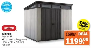 Aanbieding: Tuinhuis Artisan 97