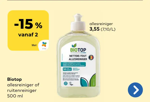 Promotie: Allesreiniger of ruitenreiniger
