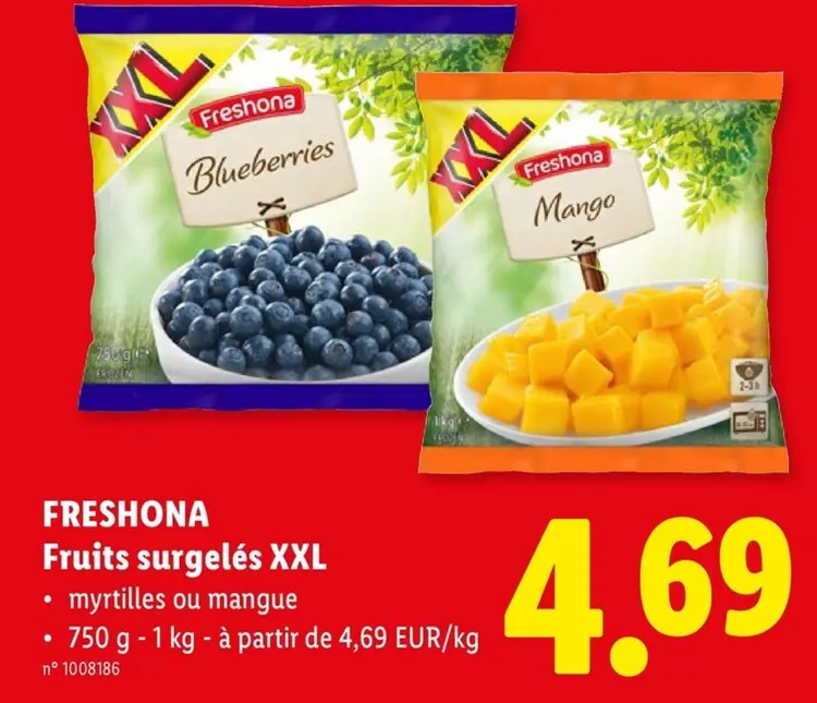 Offre: Fruits surgelés XXL