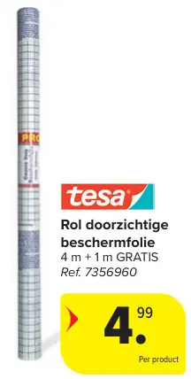 Promotie: Rol doorzichtige beschermfolie