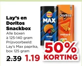 Aanbieding: Lay's en Doritos Snackbox
