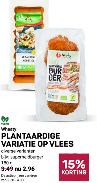 Aanbieding: Plantaardige variatie op vlees