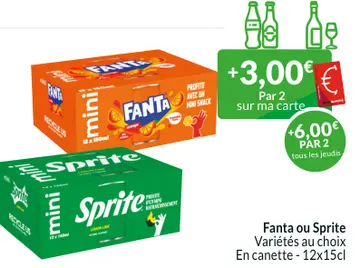 Offre: Fanta ou Sprite
