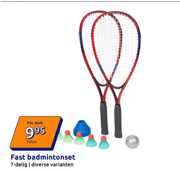 Promotie: Fast badmintonset