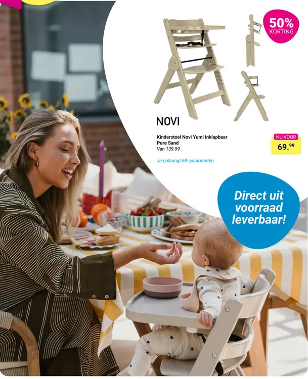 Aanbieding: Kinderstoel Novi Yumi Inklapbaar