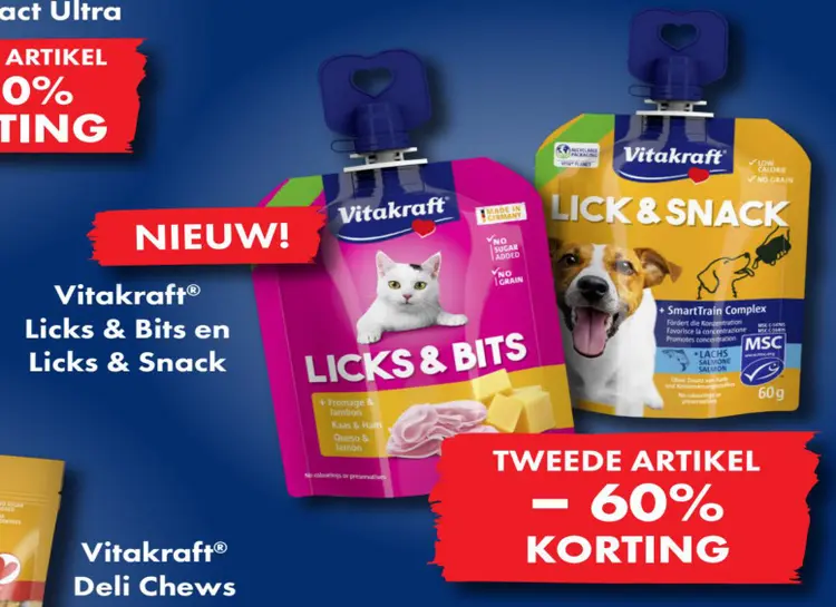 Promotie: Licks & Bits / Lick & Snack