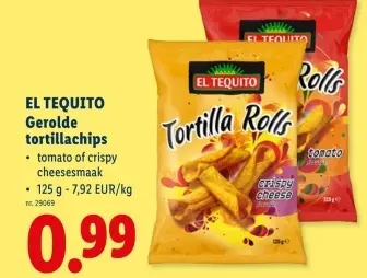 Promotie: Gerolde tortillachips