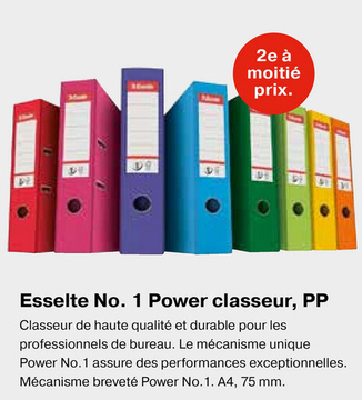 Offre: Esselte No. 1 Power classeur, PP