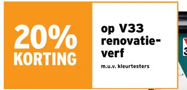 Promotie: V33 renovatieverf