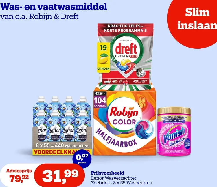 Promotie: Was- en vaatwasmiddel