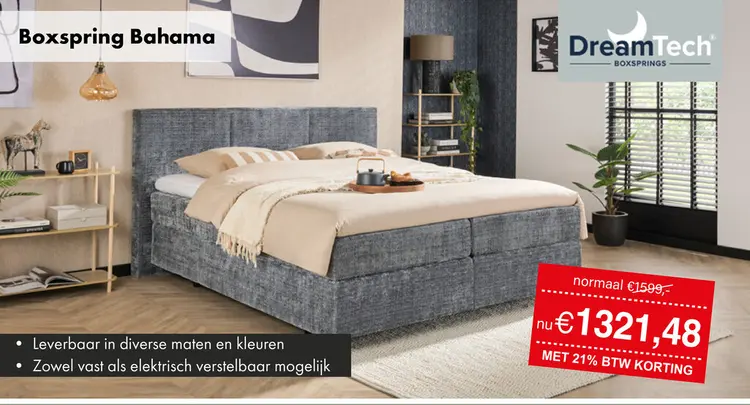 Promotie: Bahama boxspring